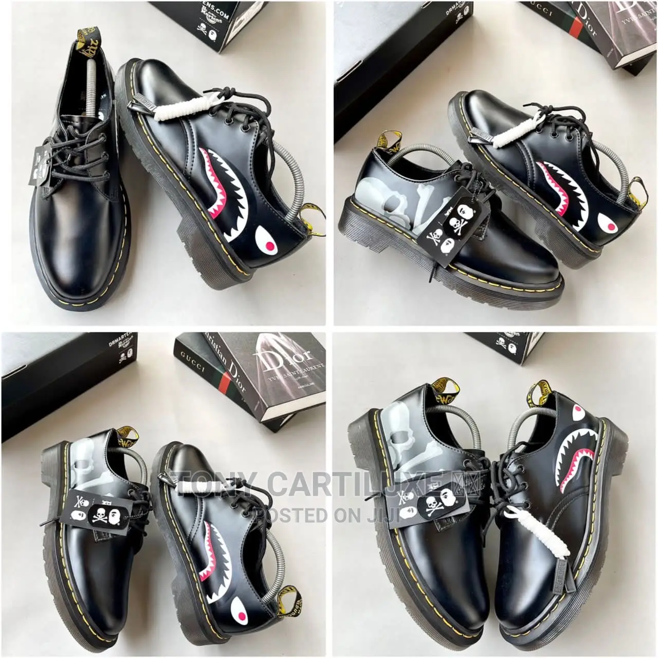 A Bathing Ape X Dr Martens 1461 X Mastermind ’Black’*