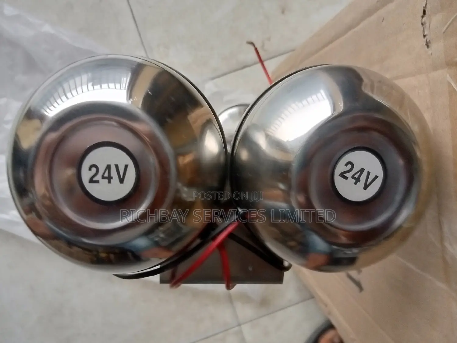 24V Horn Marine Boat/ Truck Dual Stainless Steel Horn