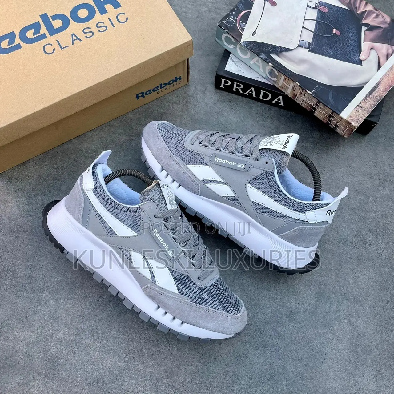 Original Reebok CL Runner Grey Sneakers Available