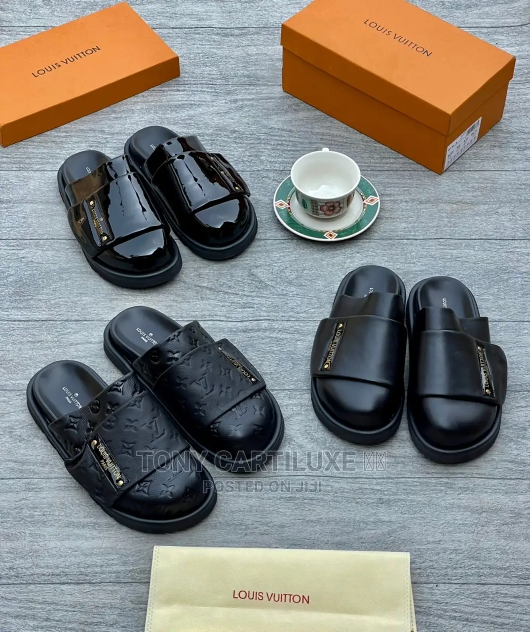 Louis Vuitton Lúxury Slide Italian X2 SOLE(Double Leather)