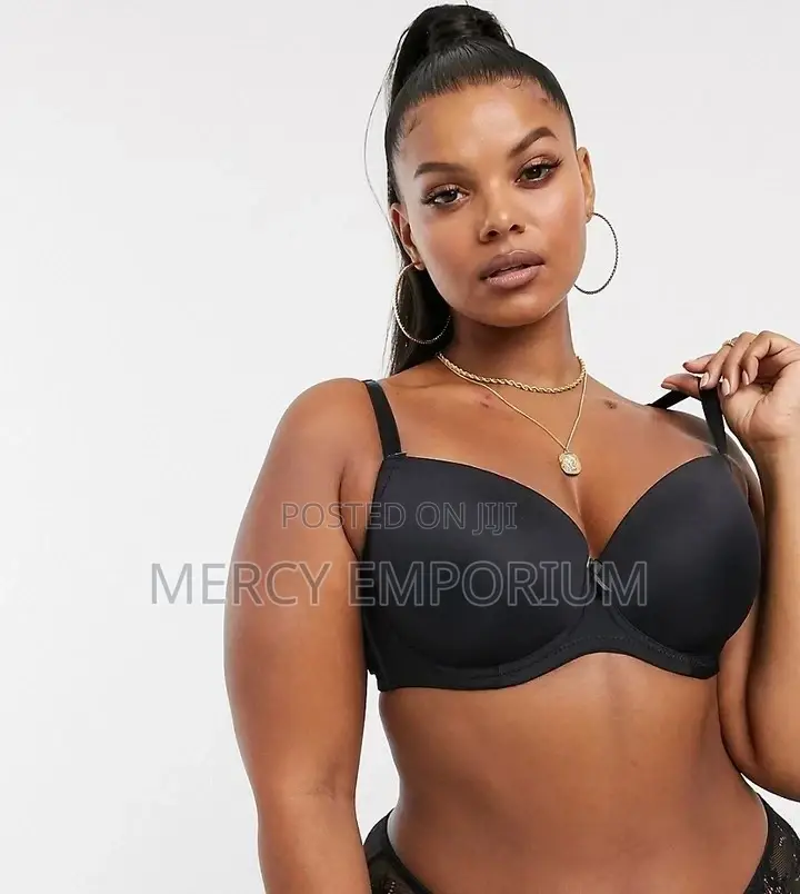 Size 40F Bra Black Bra, Wired and Foam Paded Black Bra