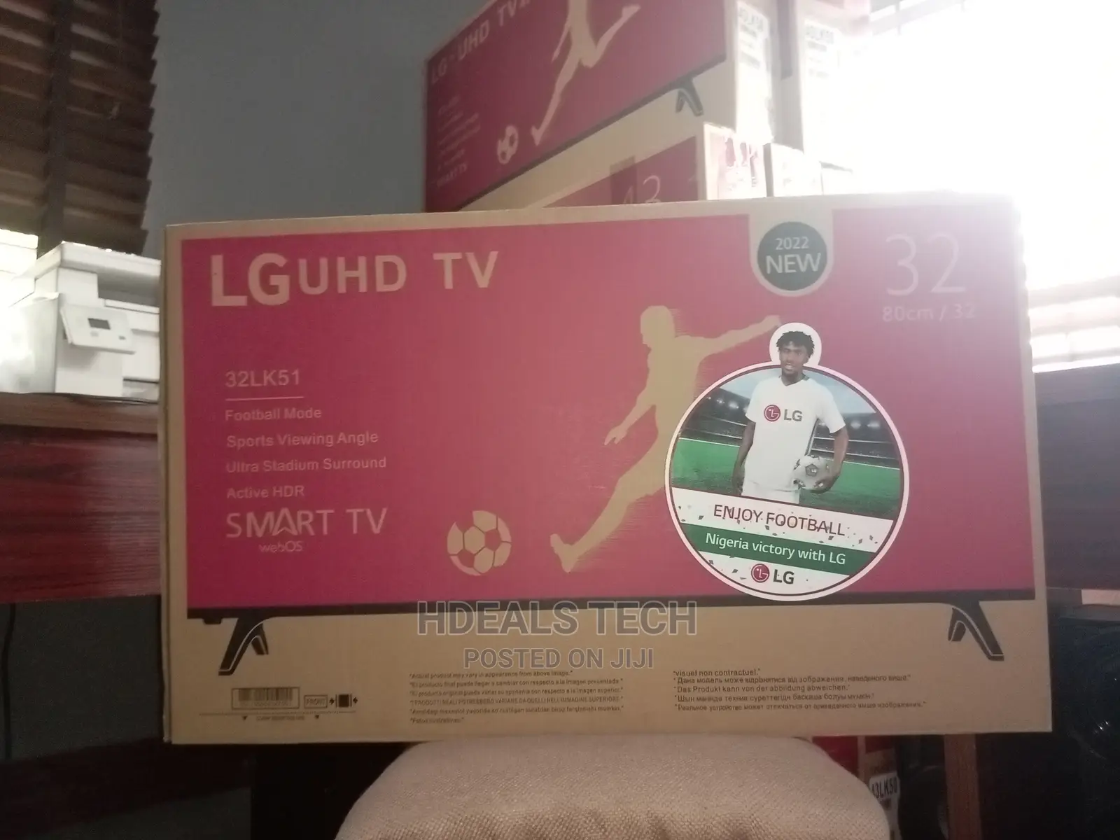 New LG 32-Inch UHD Digital Smart TV, 32LK51.