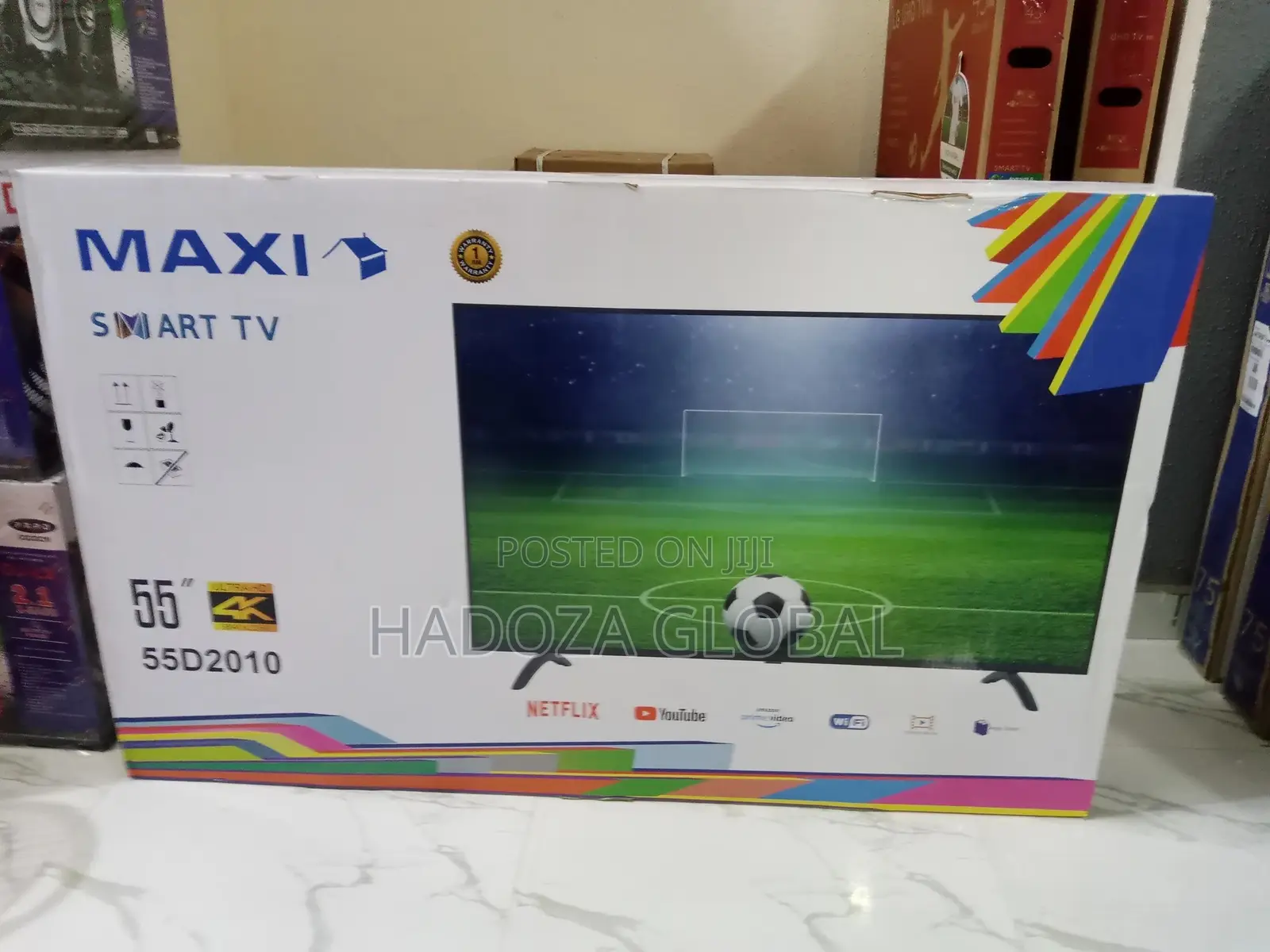 Maxi D2010S 55" Wifi ,Hdmi,Youtube Wireless Smart TV