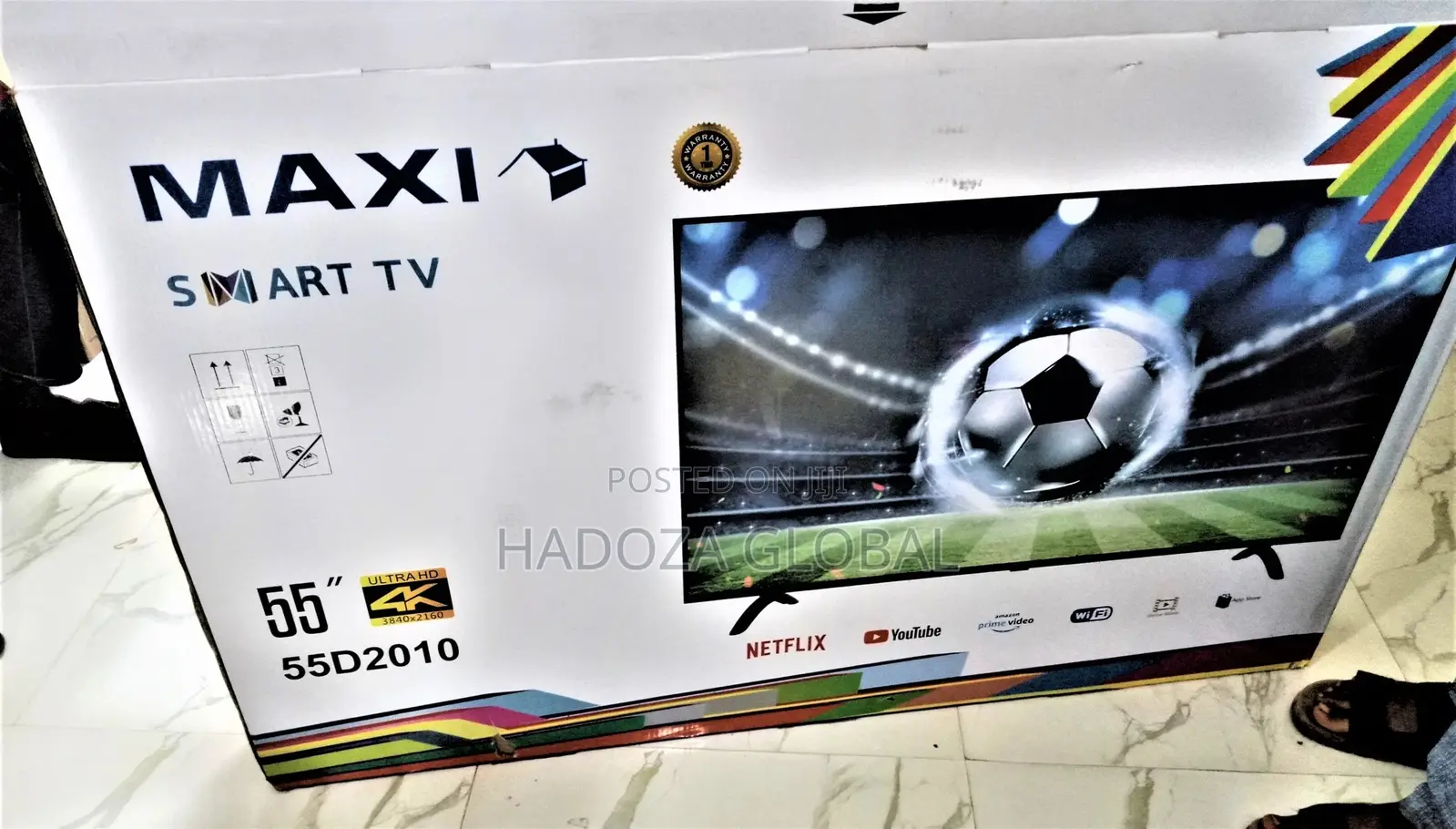 MAXI 55'' WIRELESS SMART TV +Wifi + Stream Netflix