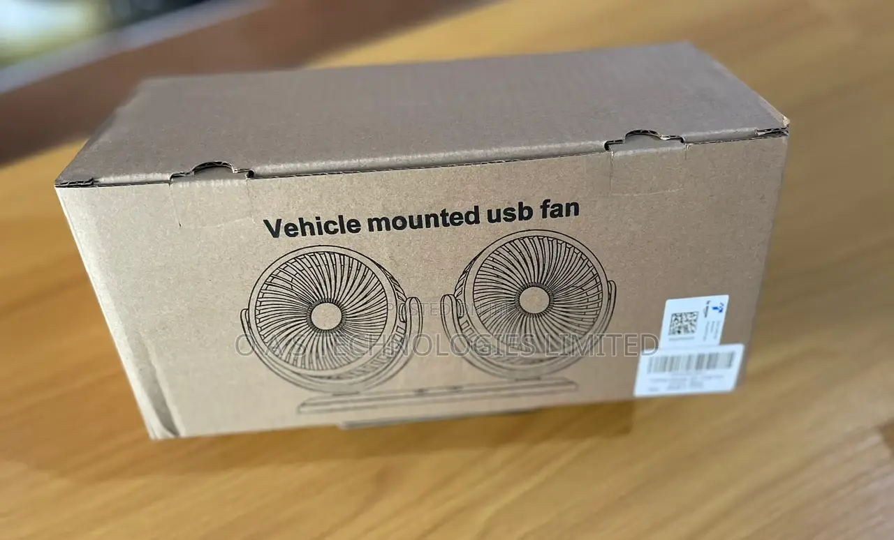 Tripole Car Fan Portable Vehicle Fan Dual Head Electric Fan