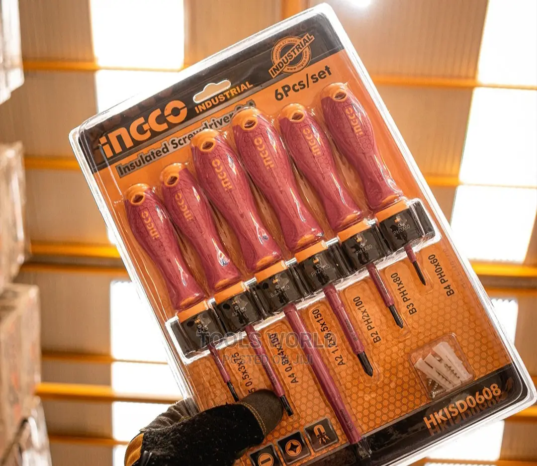 Set Of 6 Isolated Magnetic Screwdriver