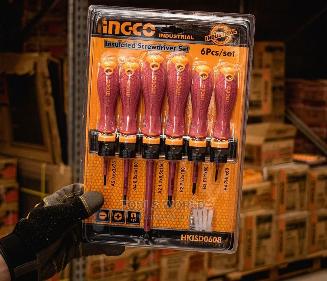 Set Of 6 Isolated Magnetic Screwdriver