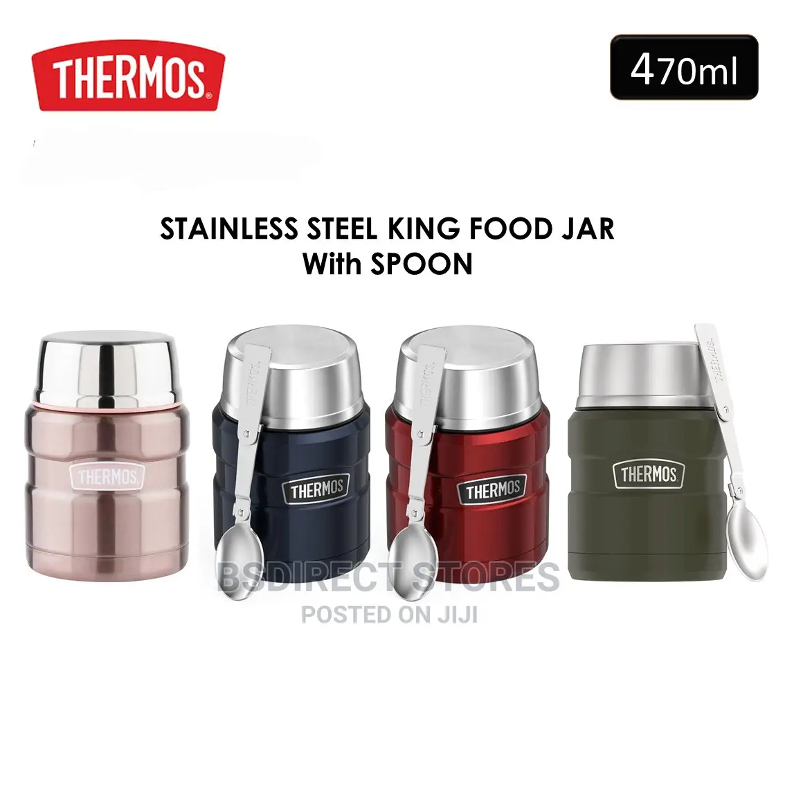 Genuine Thermos Stainless Steel Insulated King Food Flask