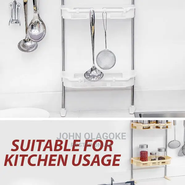 3 Layer Multilayer Bathroom/Kitchen Storage Shelf Rack