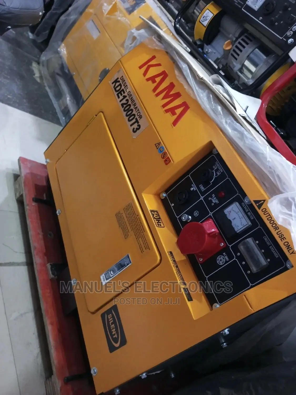 Kama Diesel Soundproof Generator Three Phases 100% Copper