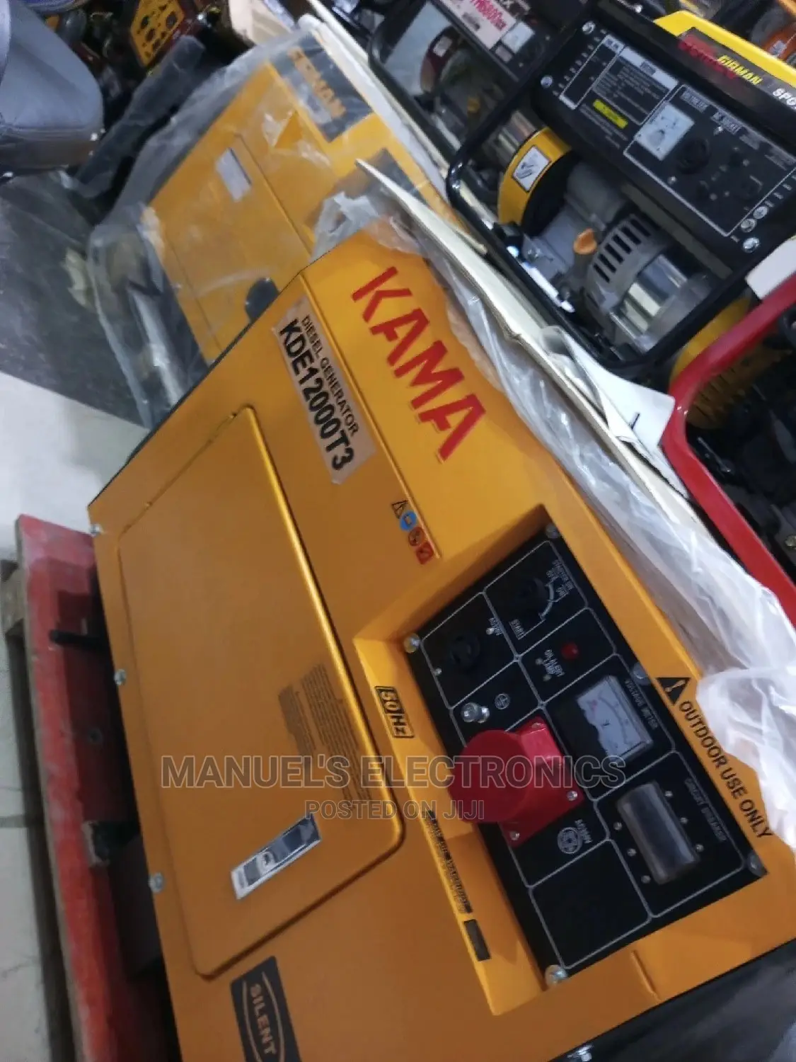 10kva Kama Three Phase Diesel Soundproof Generator 100% Copp