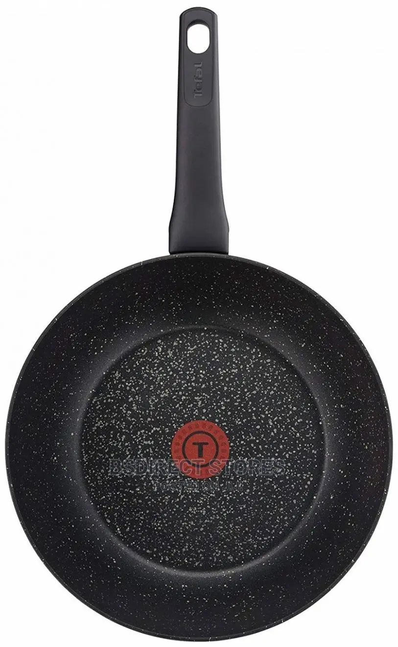 Tefal Everest Wok, Thermospot Aluminium Stone Effect 28cm