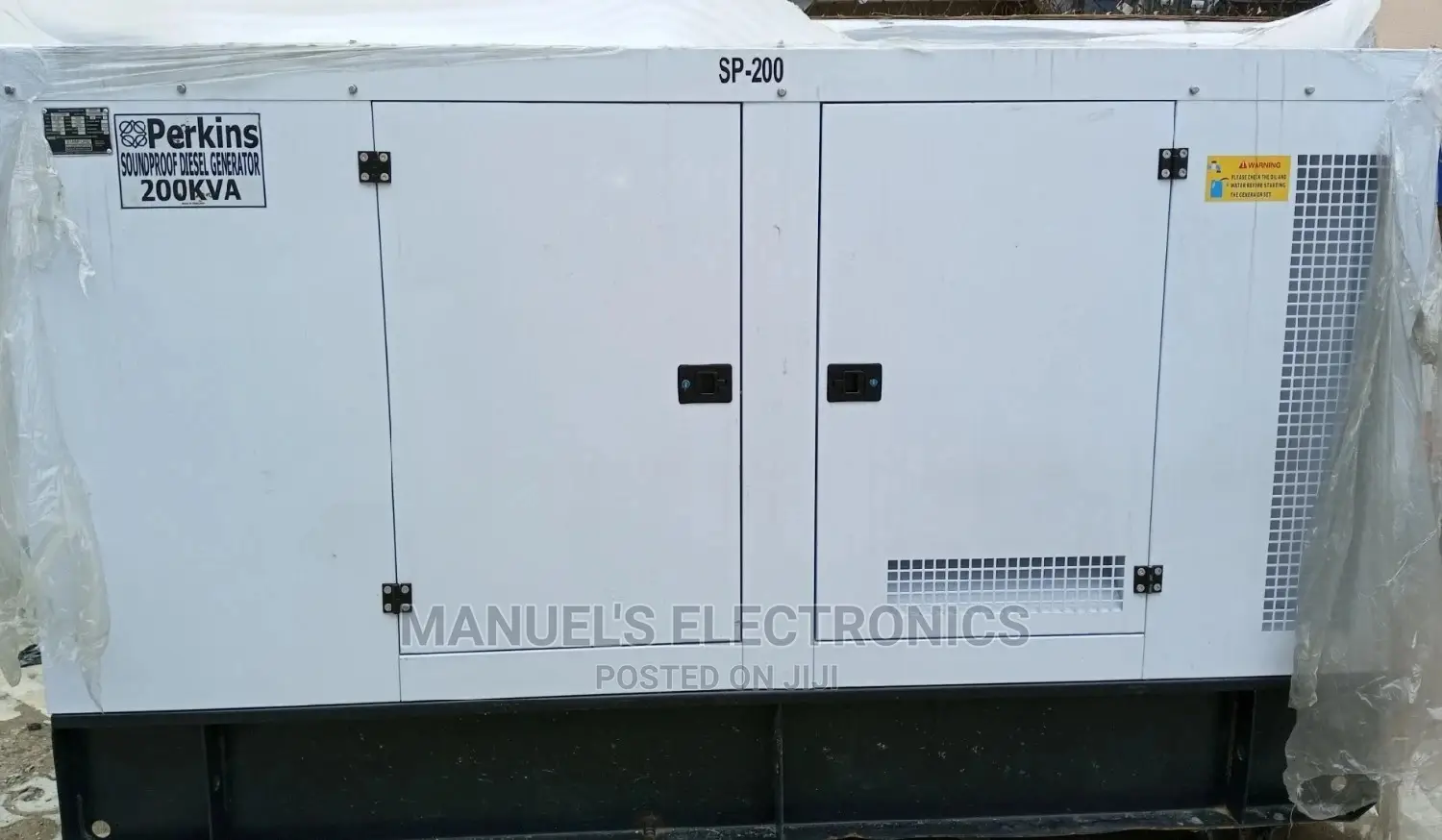200kva Perkins Diesel Soundproof Generator 100% Copper Coil