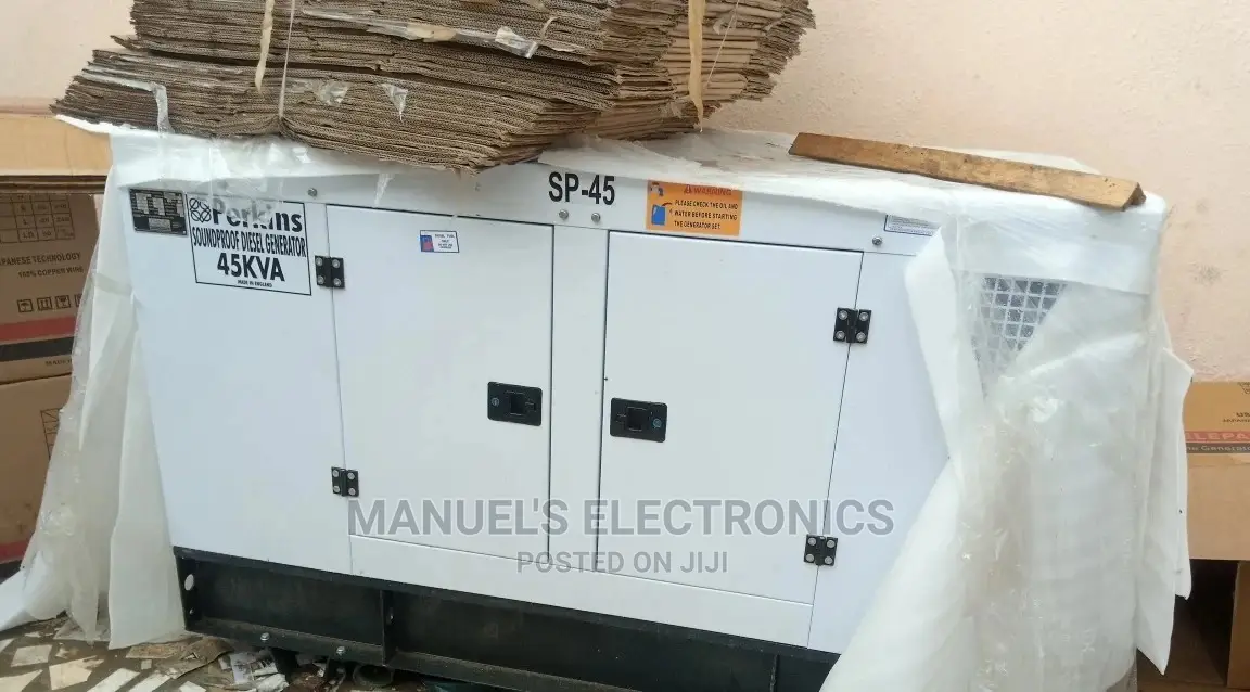 45kva Perkins Diesel Soundproof Generator 100% Copper Coil