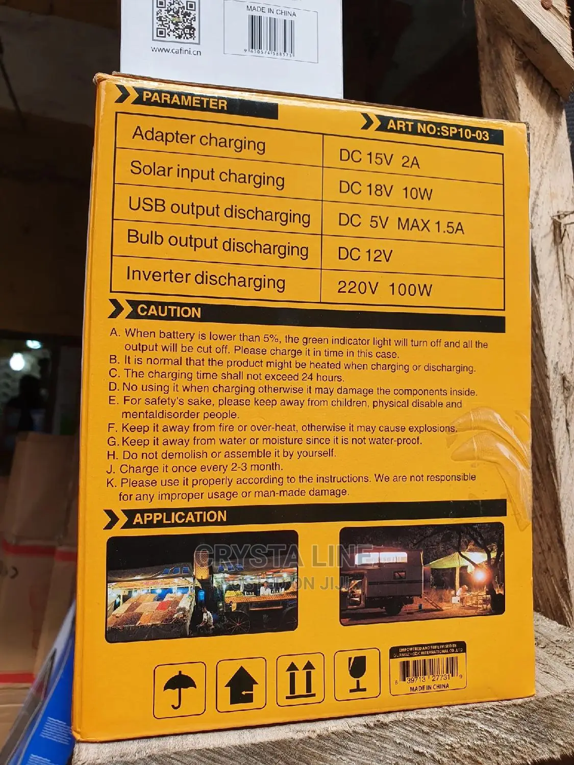 100w Solar Generator With Three Bulbs
