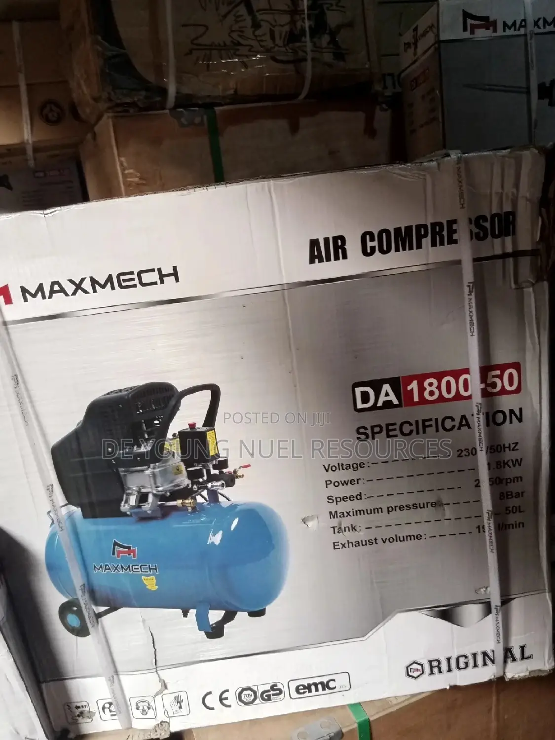 Air Compressor 50L Max Mech