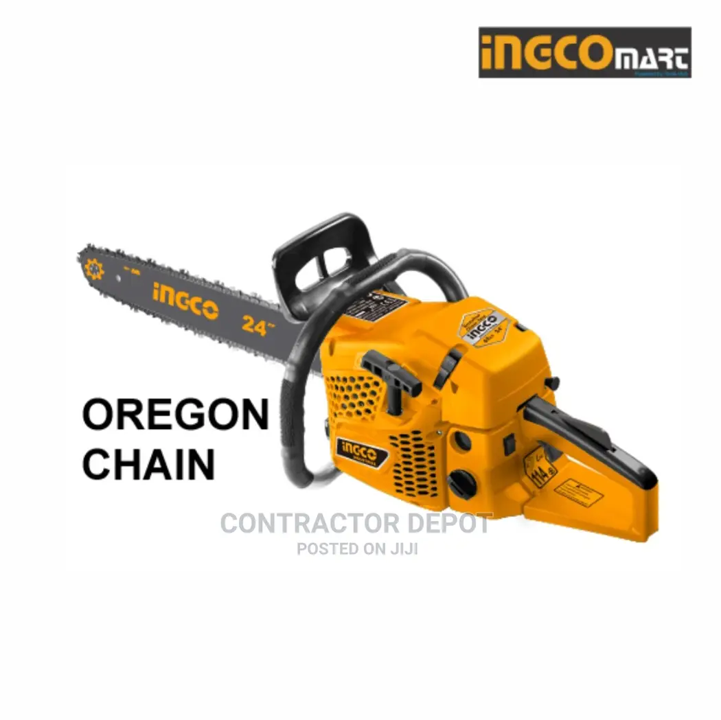 INGCO GCS62241 - 24" Gasoline Chain Saw - 62c 2 Stroke Motor