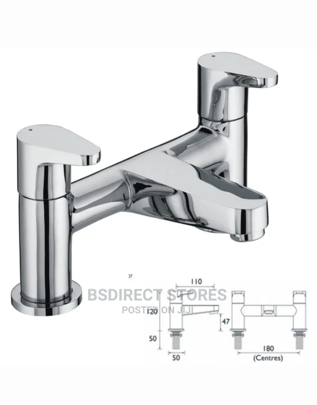 Bristan QST BF C Quest Contemporary Bath Filler - Chrome