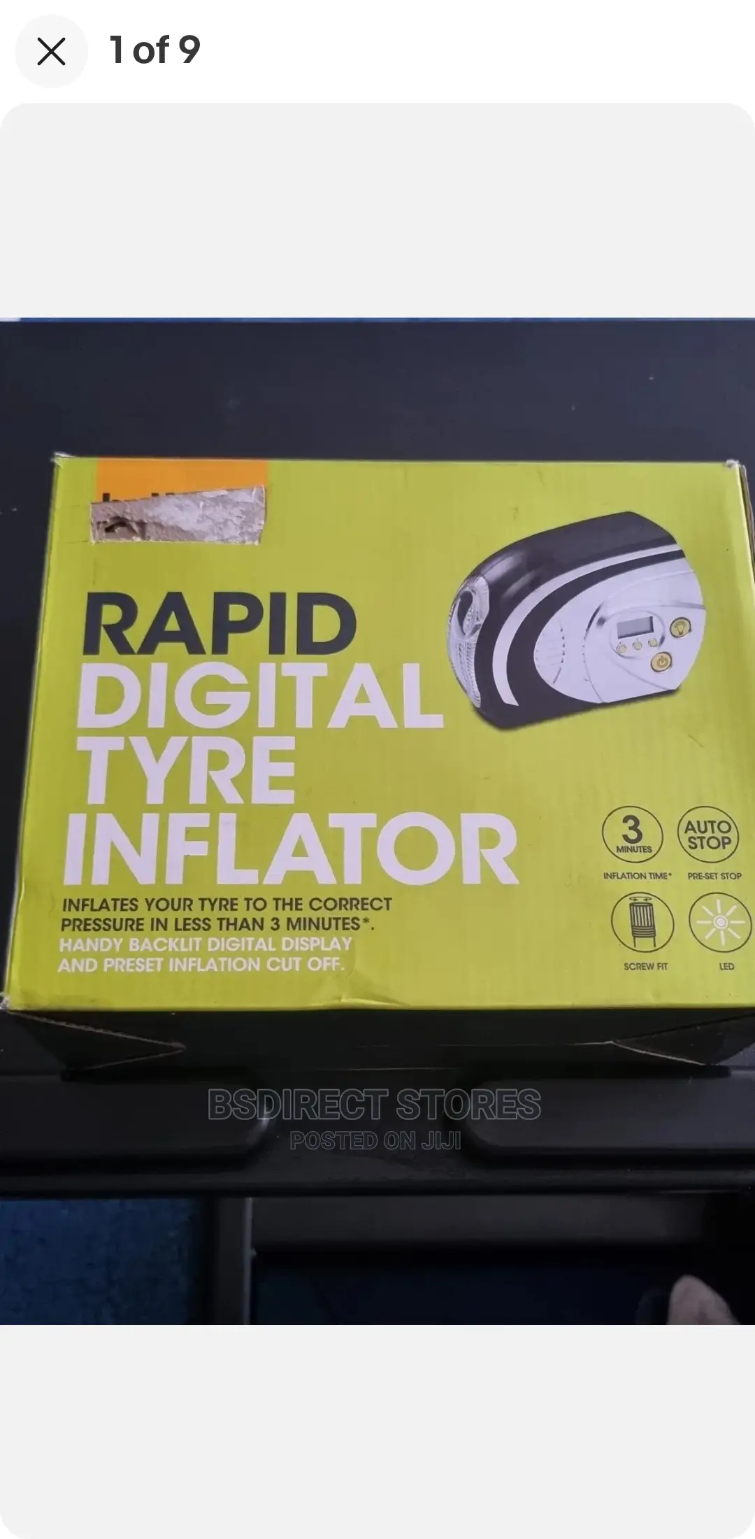 Halfords Digital Tyre Inflator Electric Air Compressor 3 Min