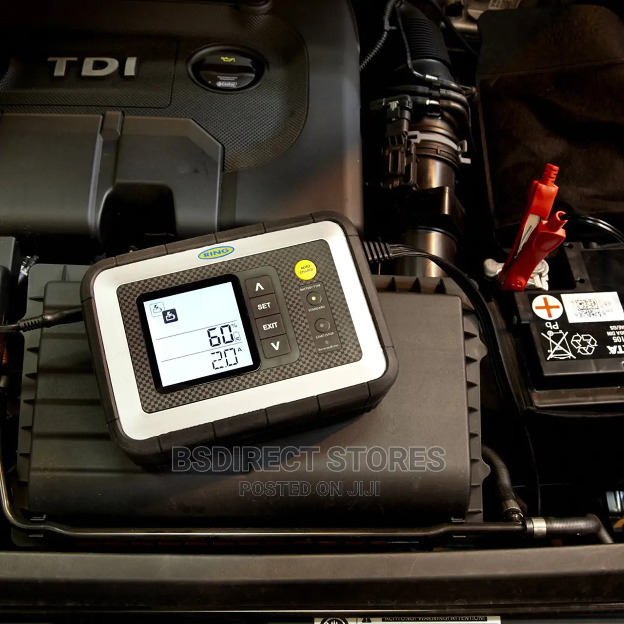 RING 12A Smart Diagnostic Battery Charger- Battery Analyser