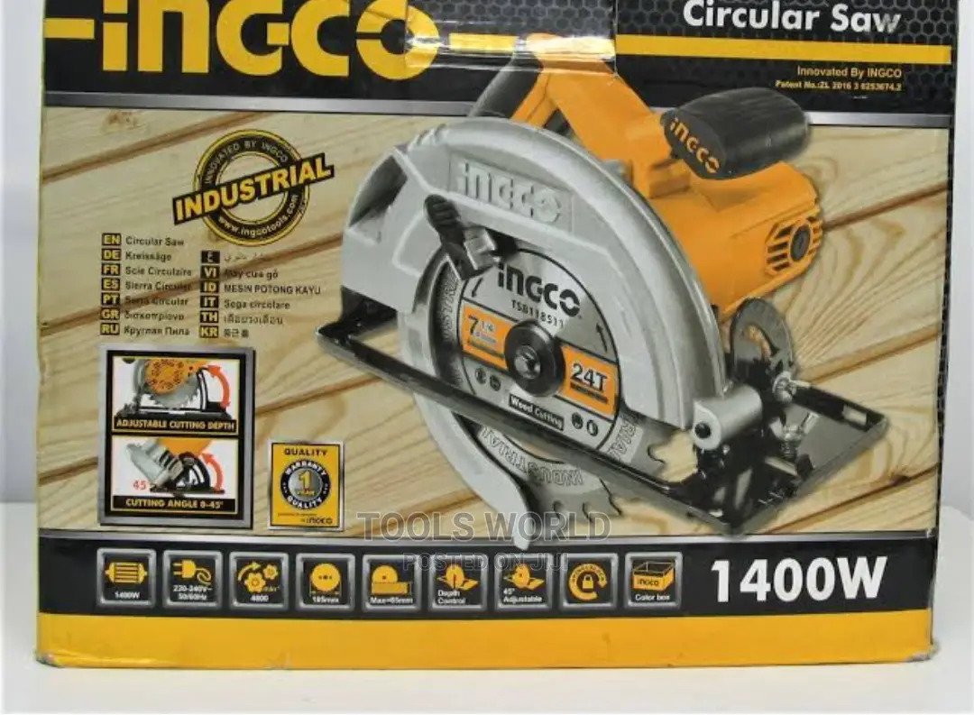 INGCO 1400w Circular Saw 185MM
