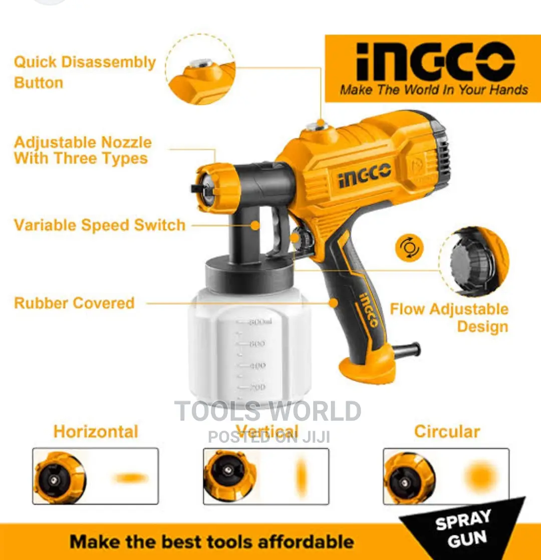 Ingco Spray Gun, 450w 800ml Electric Spray Gun