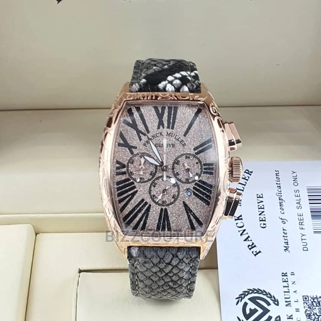 Original FRANCK MULLER Leather Strap Watch Available Instore