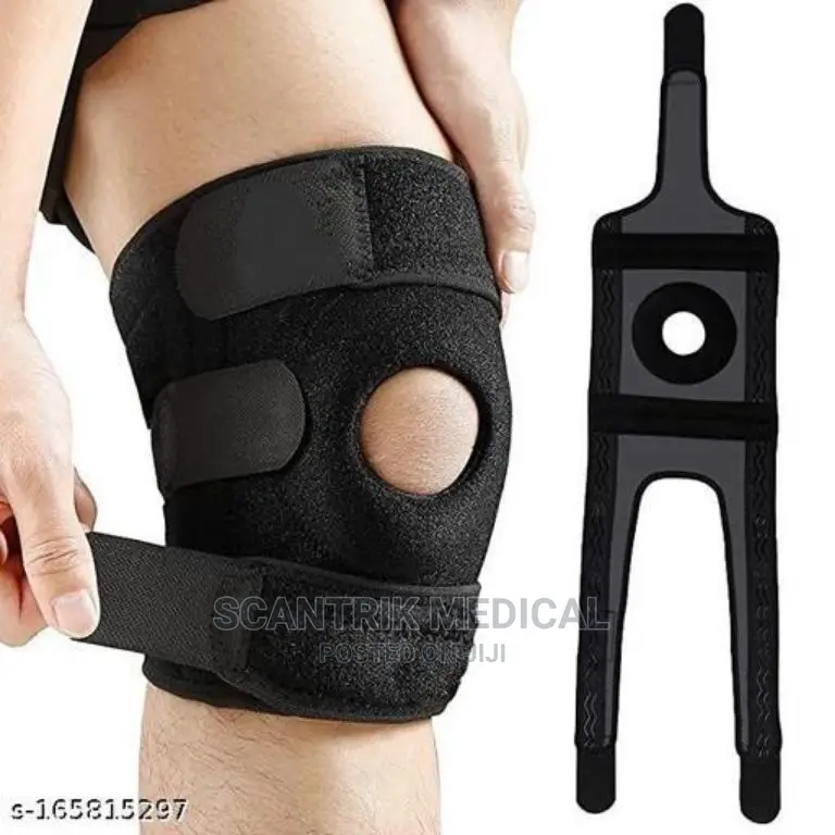 Portable Kneecap Support Black