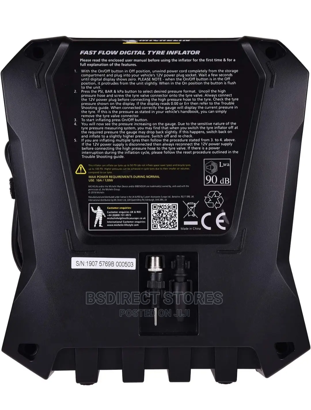 MICHELIN High Power Tyre Inflator Electric Air Compressor