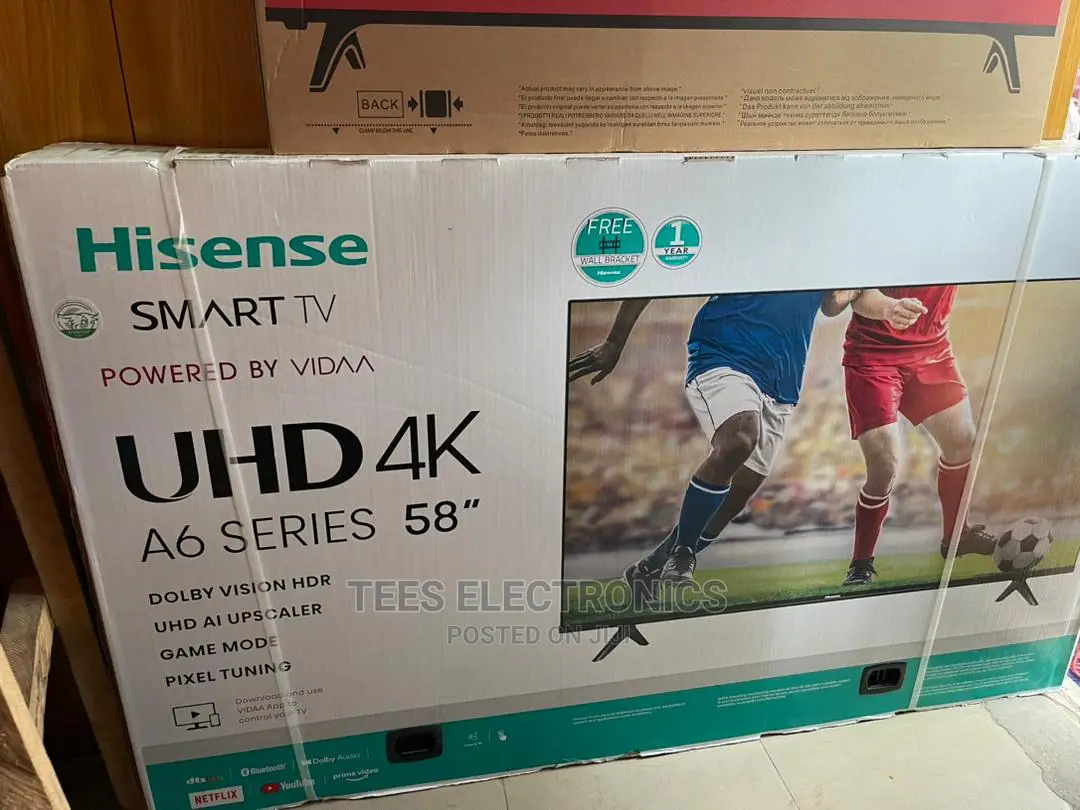 Hisense 58 Inches UHD Smart TV With Bluetooth |TV 58A6G