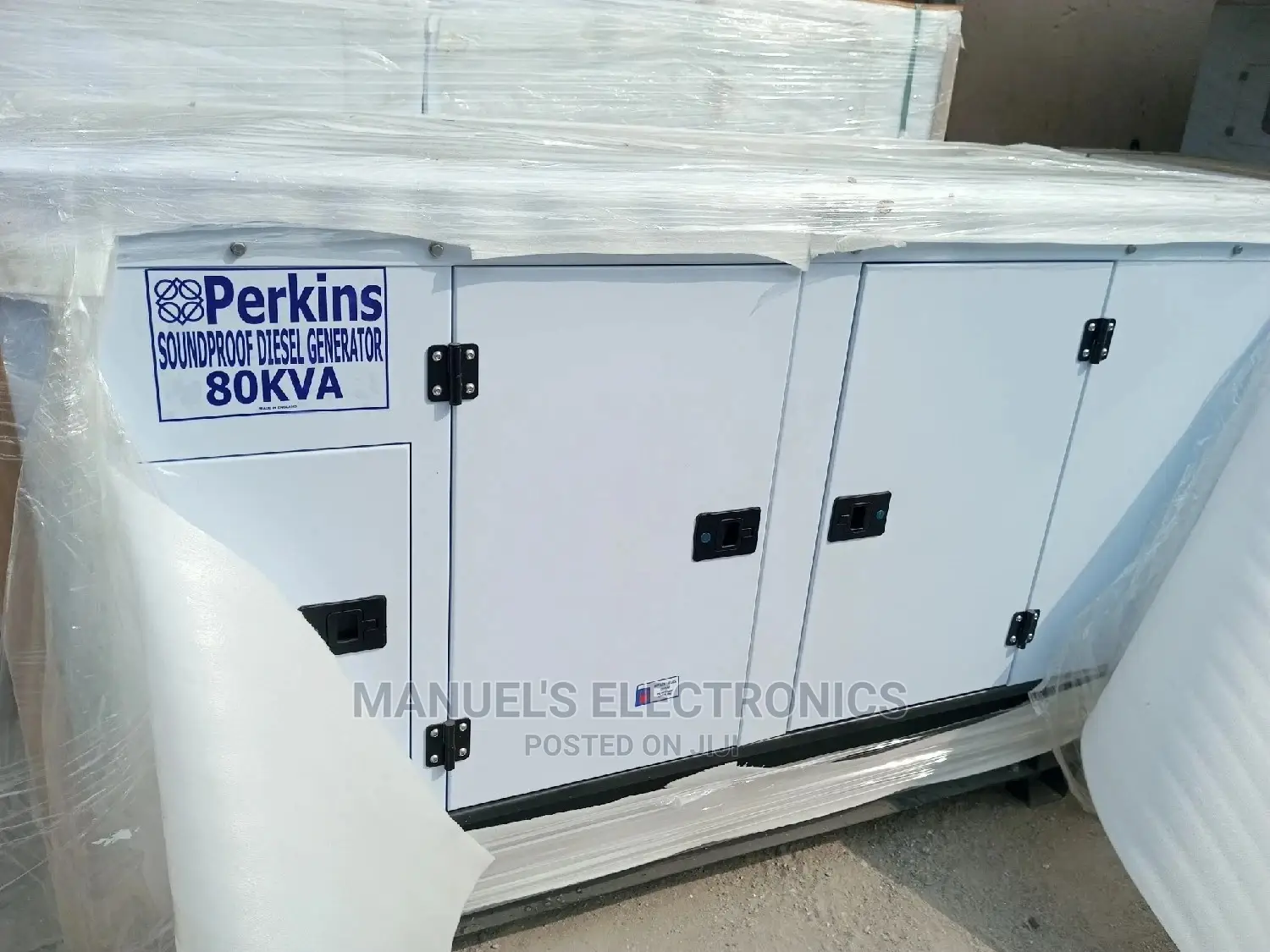 80kva Perkins Diesel Soundproof Generator 100% Copper Coil