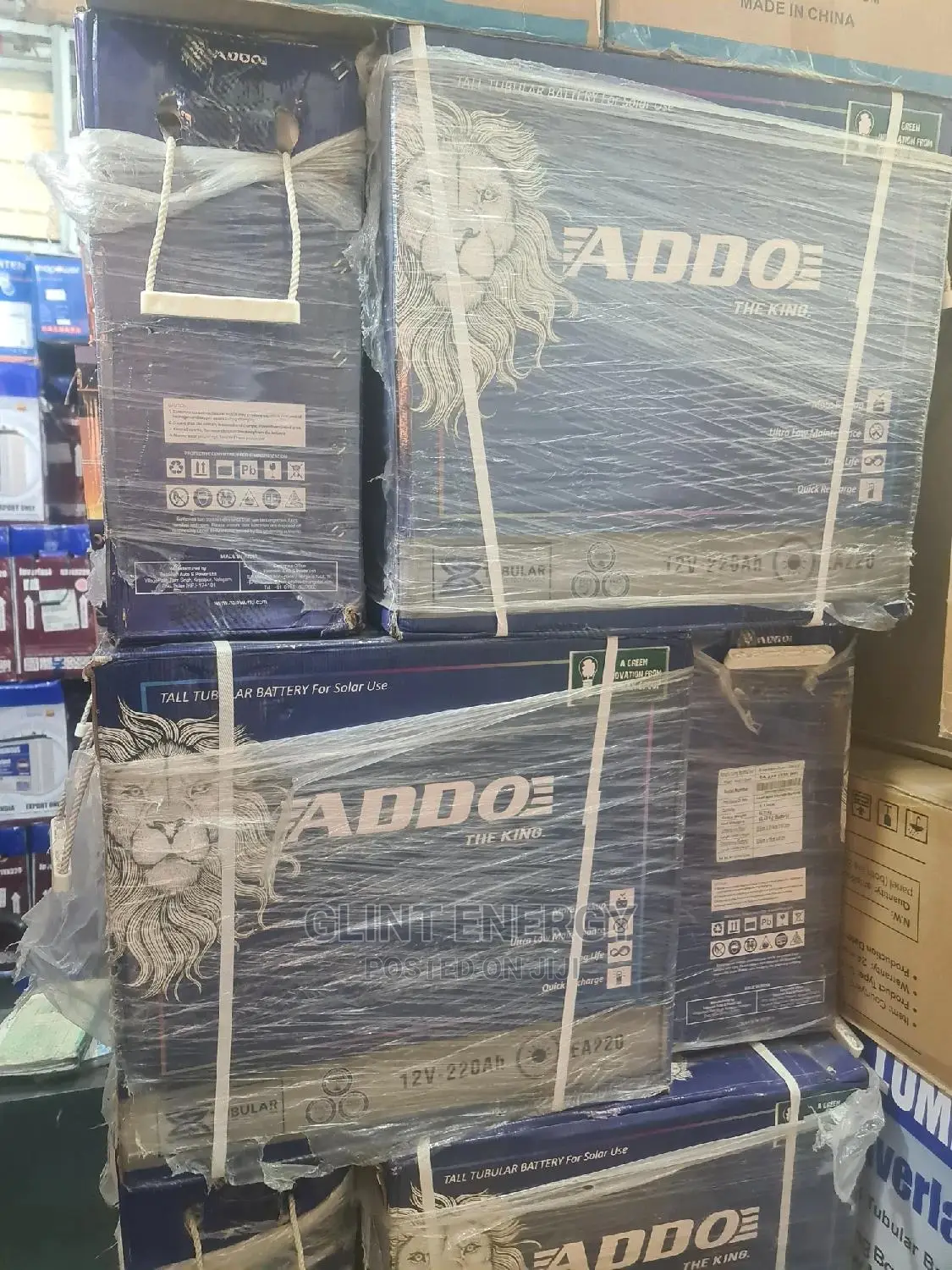 12v 220ah Addo Tubular Battery