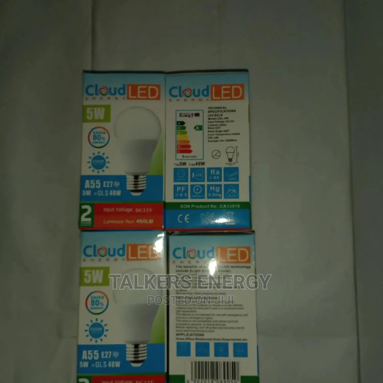 12V 5W DC LED Bulb Screw Type For Solar Lights Ht