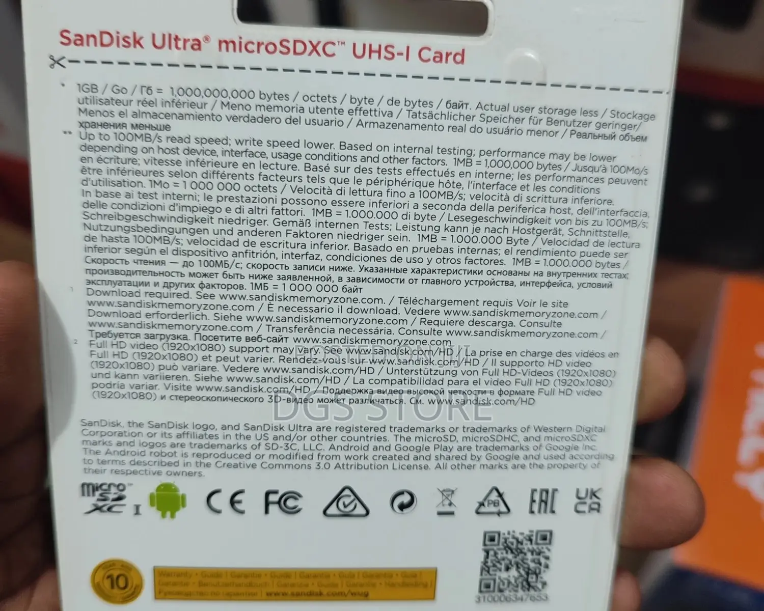 Sandisk Ultra Microsdxc Uhi -1 Card With Adapter 128gb
