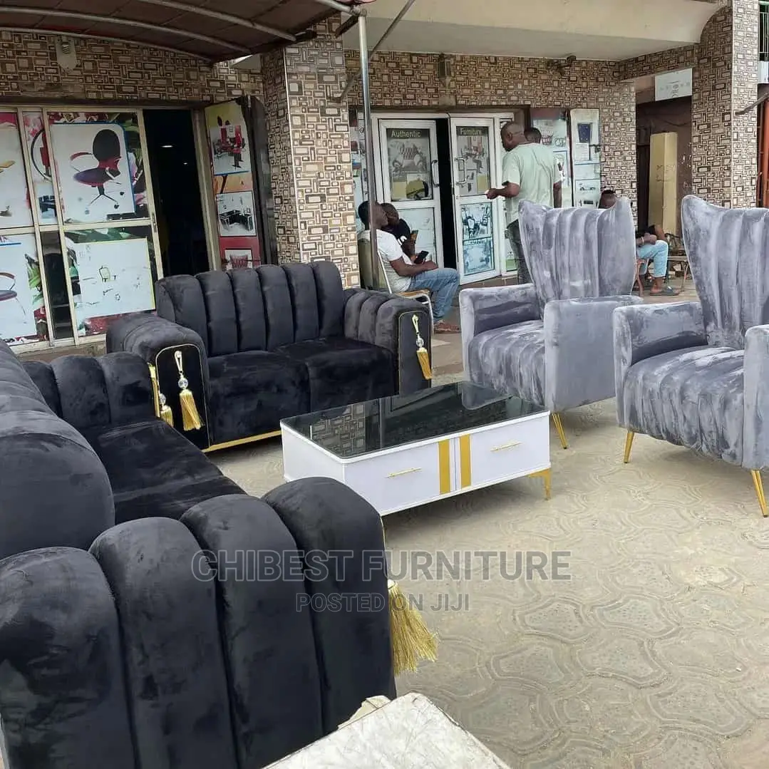 Quality 7 Seater Living Room Fabric Sofa Chair