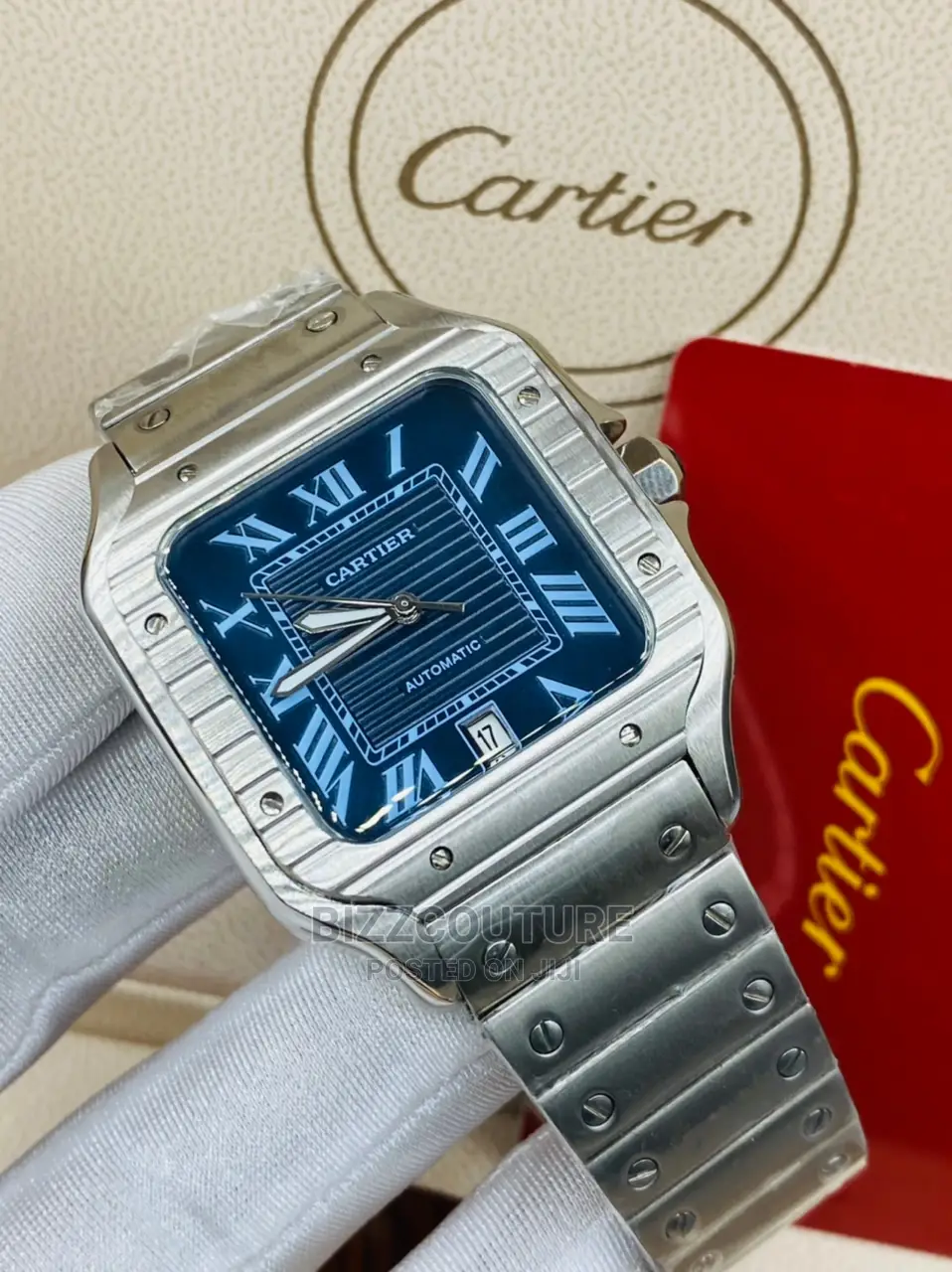 Original CARTIER Silver Steel Watch Available in Store