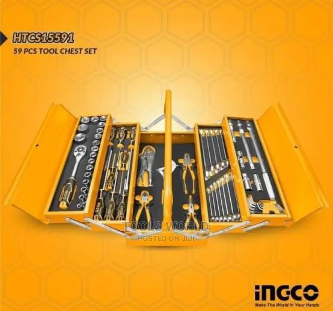 Ingco Industrial 108pcs Tool Chest Set (Htcs15591)