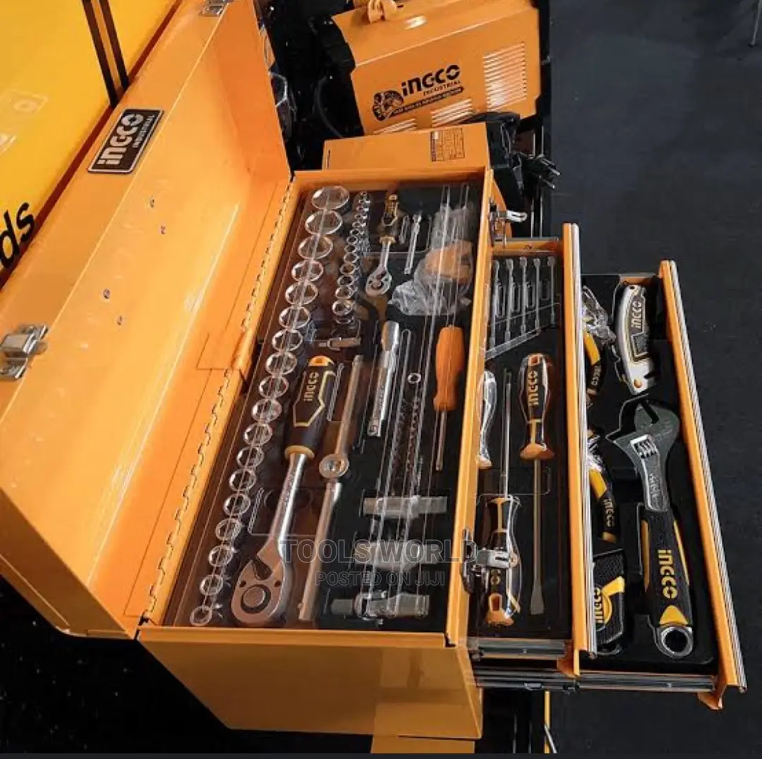 Ingco Metal Tool Chest With 2 Drawers And 97pcs Tools