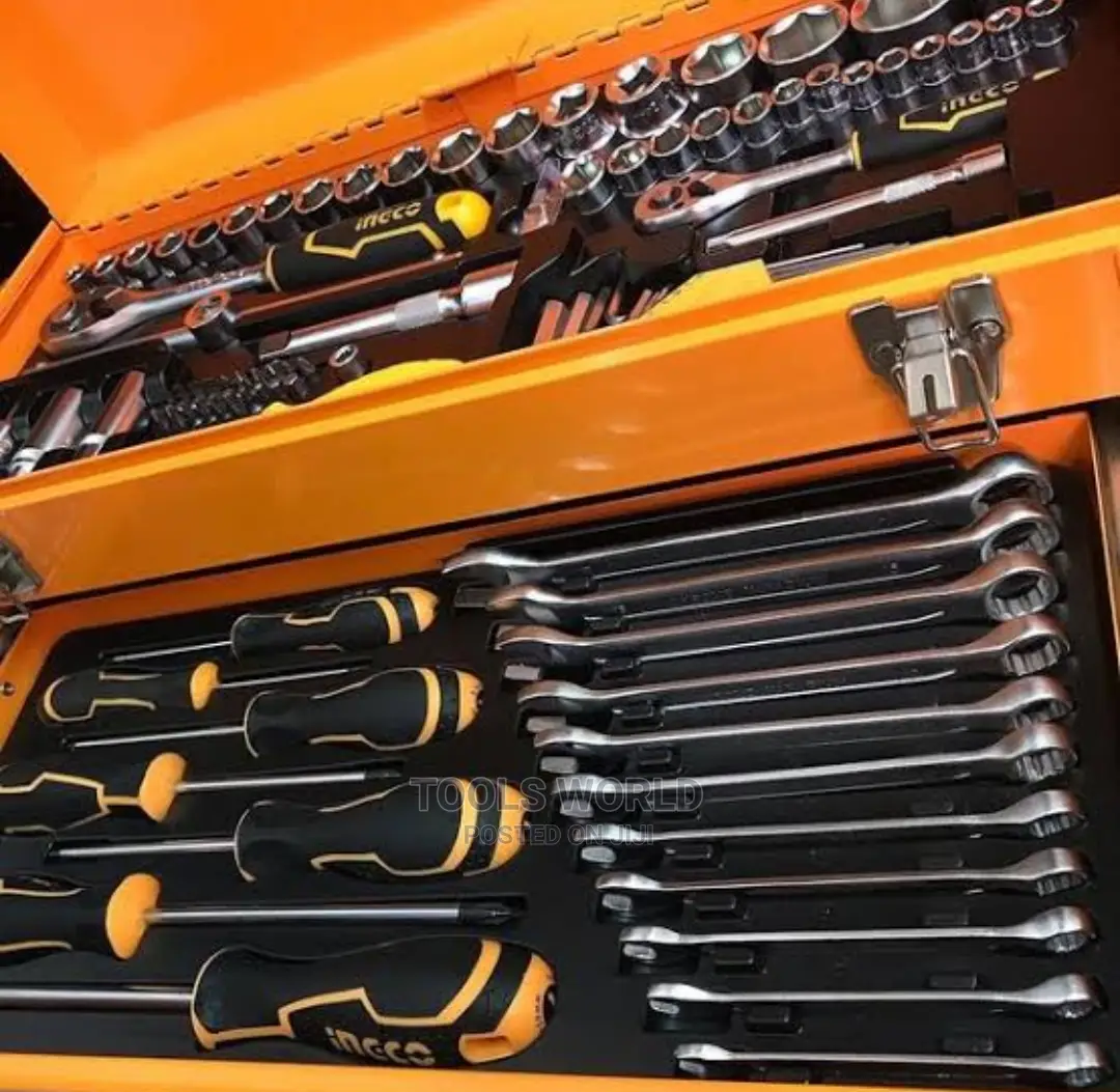 Ingco Metal Tool Chest With 2 Drawers And 97pcs Tools