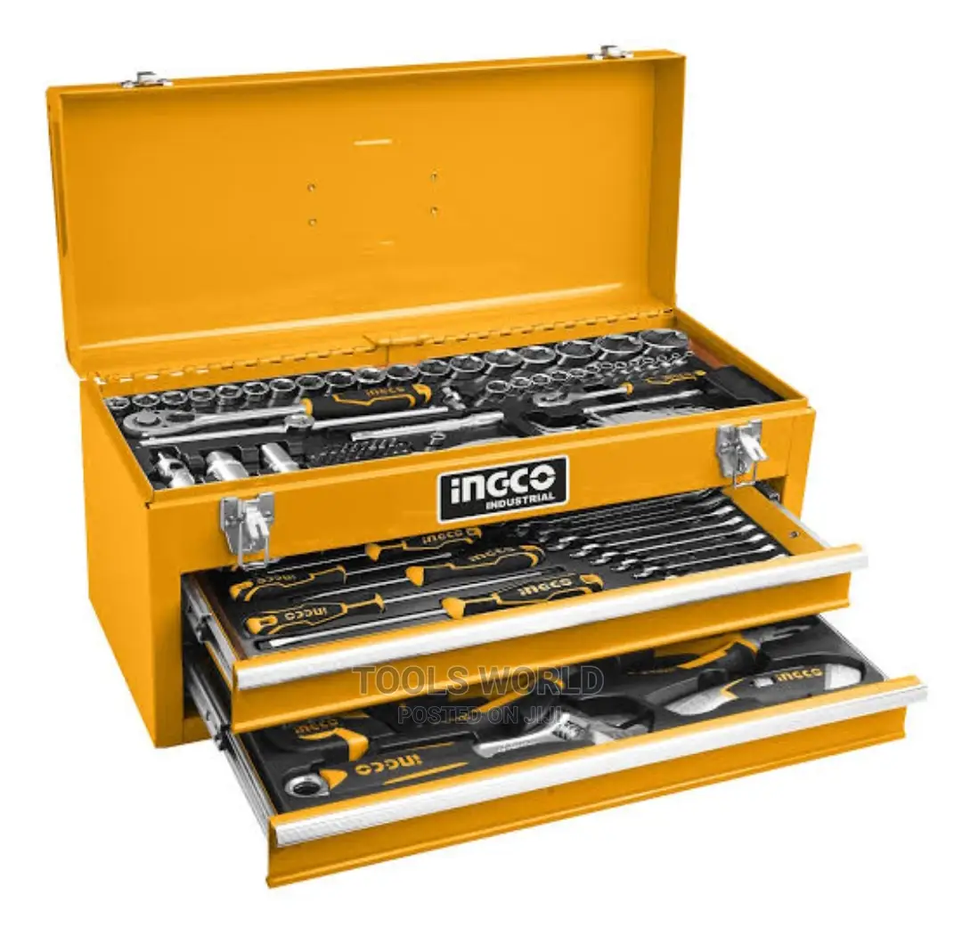 Ingco Metal Tool Chest With 2 Drawers And 97pcs Tools