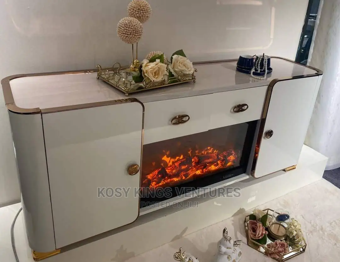 High Quality Luxurious Fireplace Tv Stand