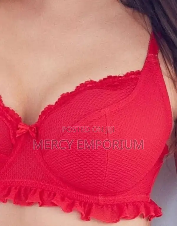 Non Padded Size Support Bra. Red Bra Size 34F and 34G