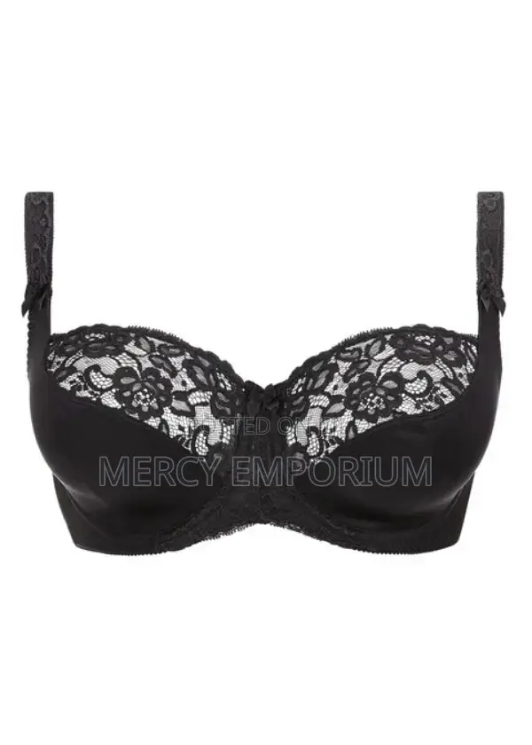Black Non Padded Bra. Size 34F Black Bra. Full Cup Bra