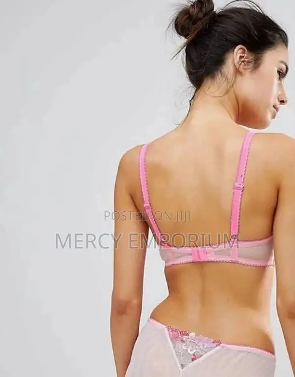 Non Padded Bra Pink Bra. Size 34B Bra. Push Up Bra