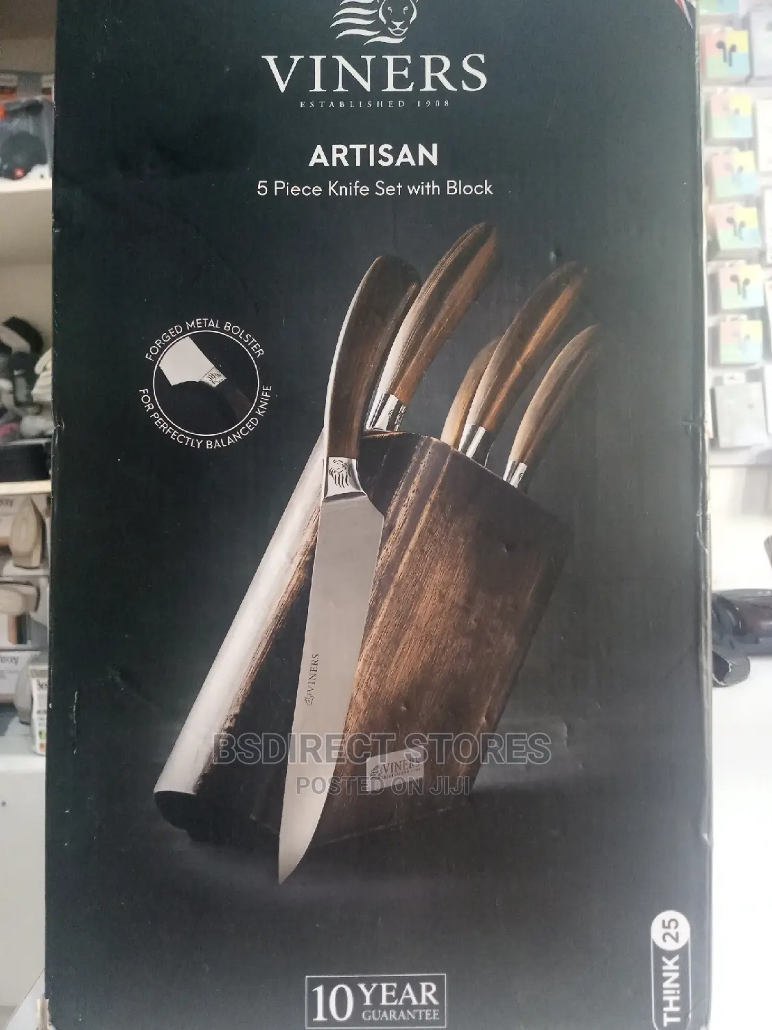 Viners Artisan Professional Chef 5piece Knife Set With Block