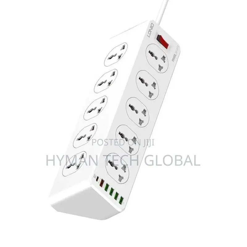 LDNIO SC10610 30W 6-Port USB 10 Outlet Charging Station
