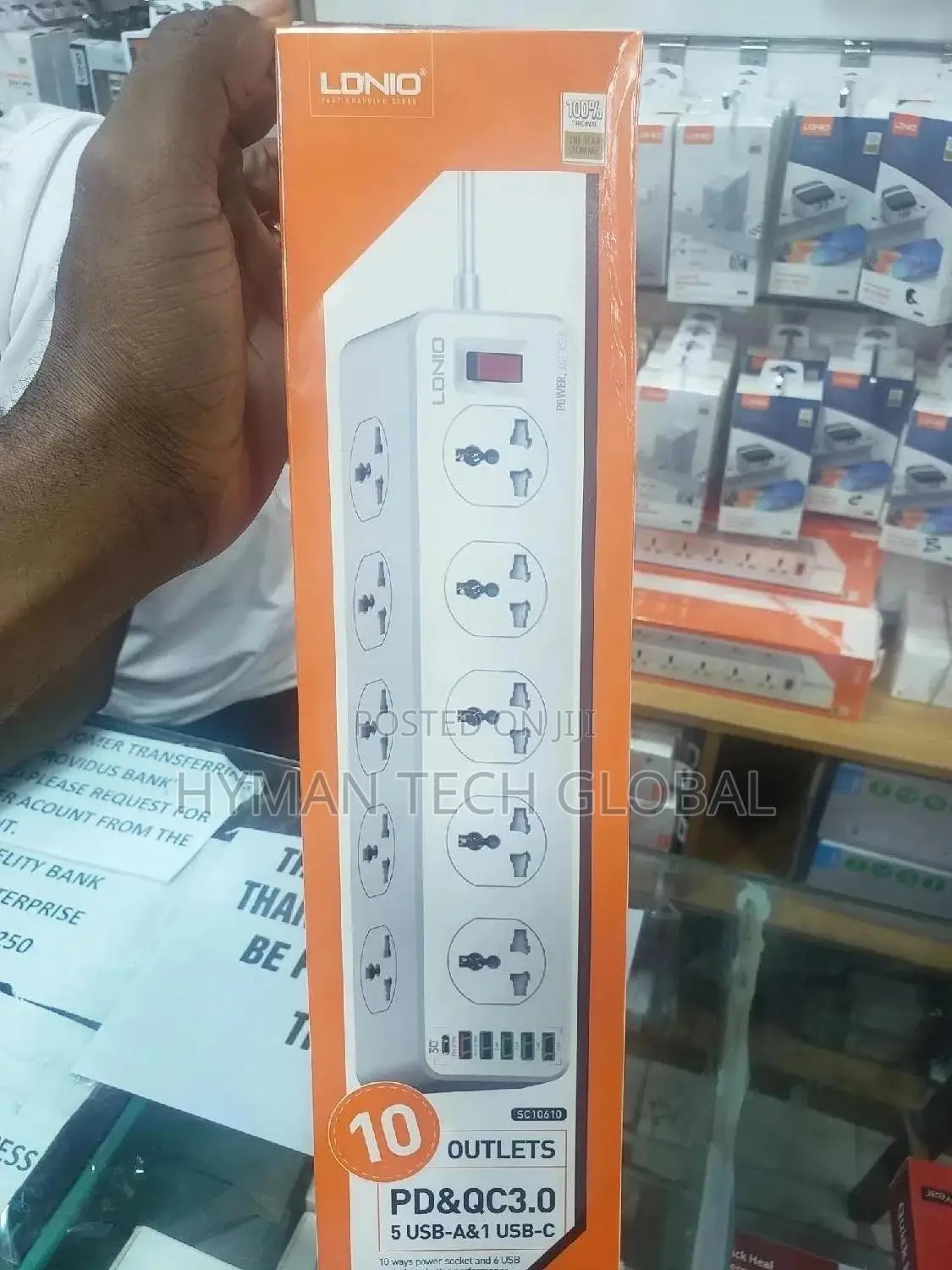 LDNIO SC10610 30W 6-Port USB 10 Outlet Charging Station