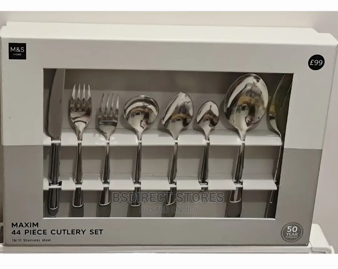Marks And Spencer 44 Piece Maxim Stainless Steel Cutlery Set