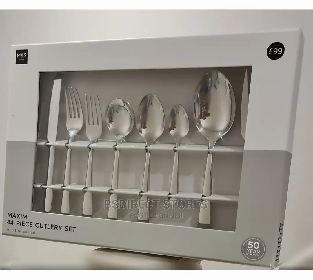 Marks And Spencer 44 Piece Maxim Stainless Steel Cutlery Set