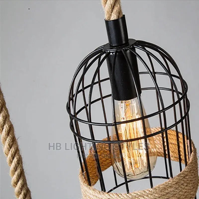 Hemp Rope Pendant Lights